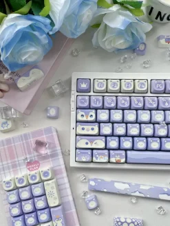 Lavender Penguin Full Key Cap Set