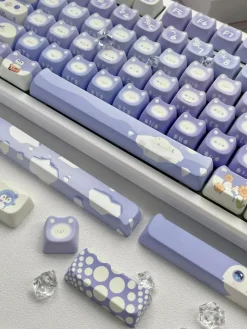 Lavender Penguin Full Key Cap Set