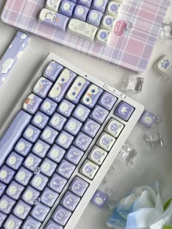 Lavender Penguin Full Key Cap Set