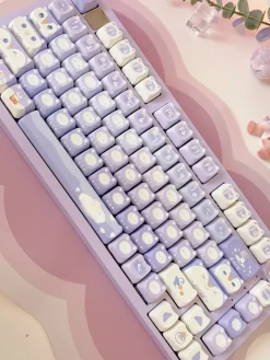 Lavender Penguin Full Key Cap Set