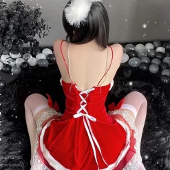 Layered Santa Ribbon Dress