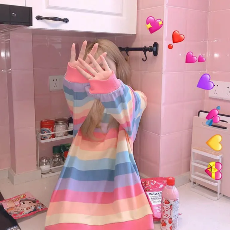 Lazy Days Pastel Rainbow Striped Top