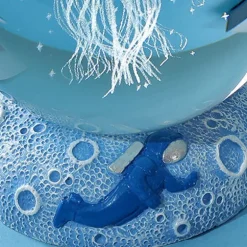 LED Aquamarine Life Snow Globe