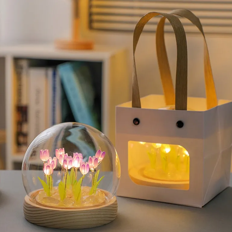 LED Tulip Nightlight Globe