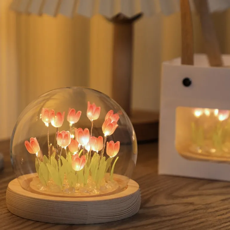 LED Tulip Nightlight Globe