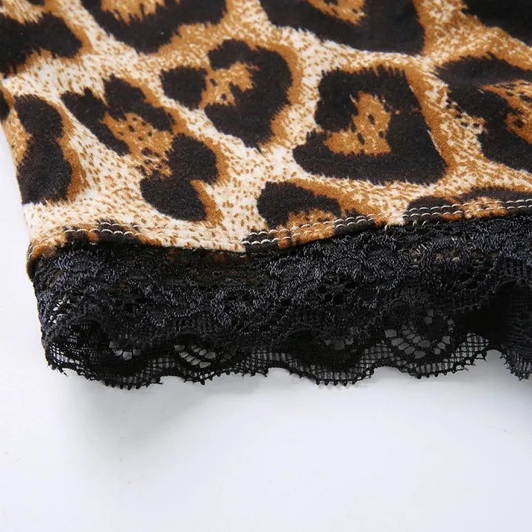 Leopard Lace Back Bodysuit