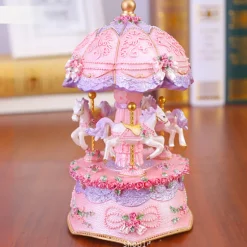 Light Up Carousel Music Box