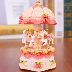 Light Up Carousel Music Box