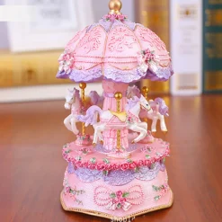 Light Up Carousel Music Box