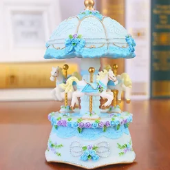 Light Up Carousel Music Box