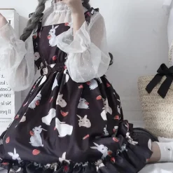 Little Bun Suspender Dress
