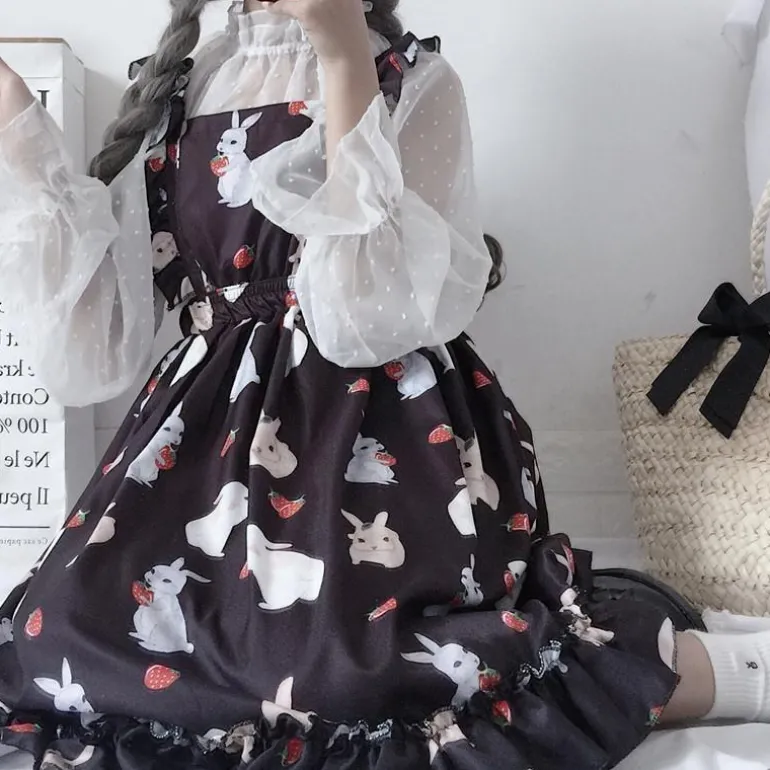Little Bun Suspender Dress