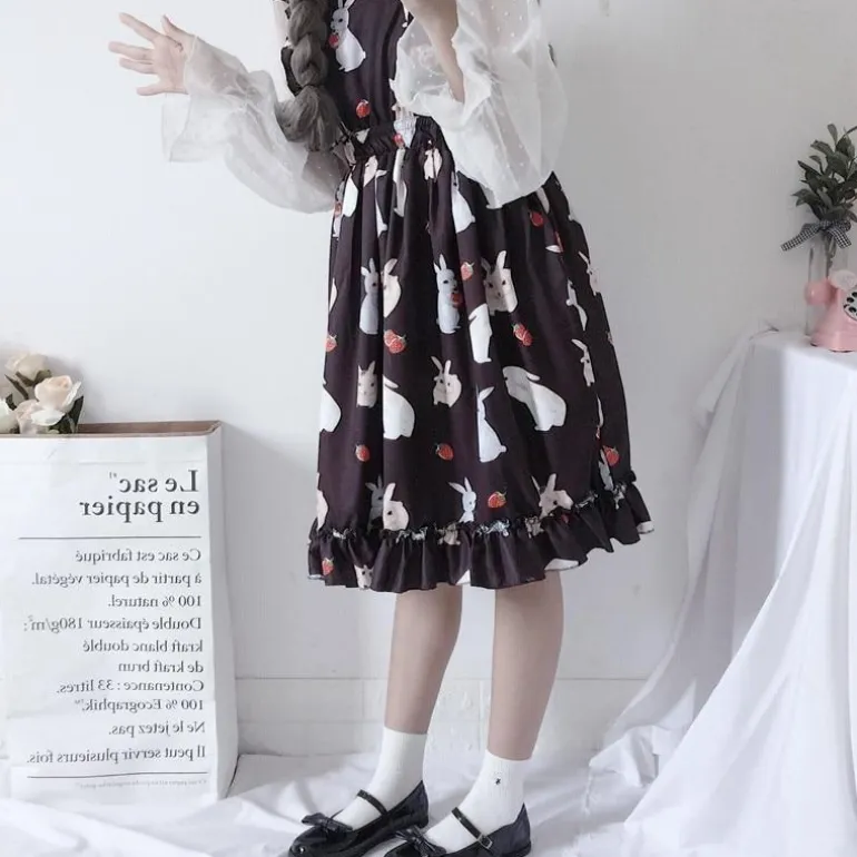 Little Bun Suspender Dress