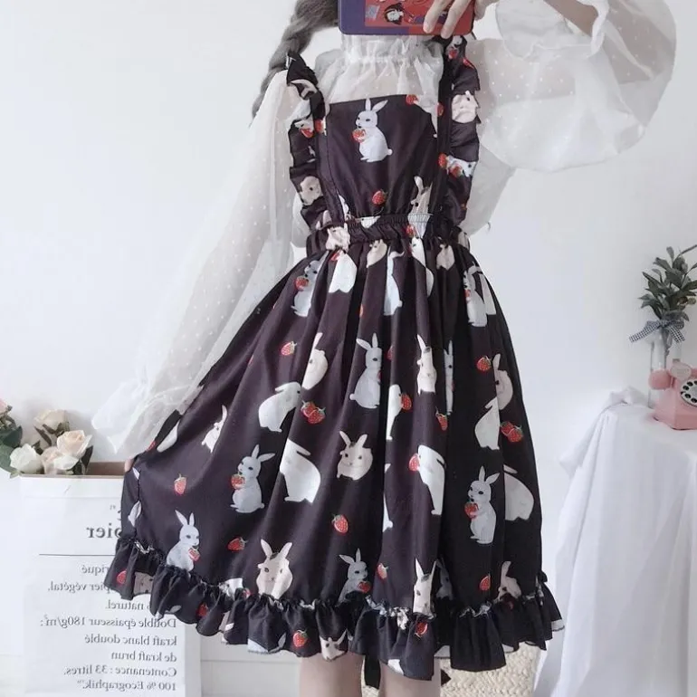 Little Bun Suspender Dress