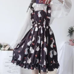 Little Bun Suspender Dress