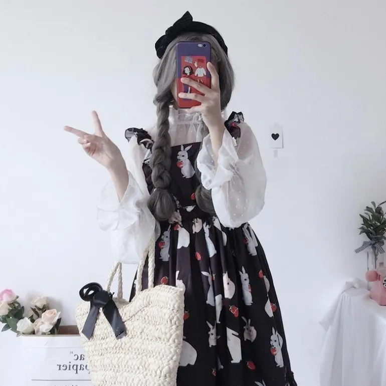 Little Bun Suspender Dress