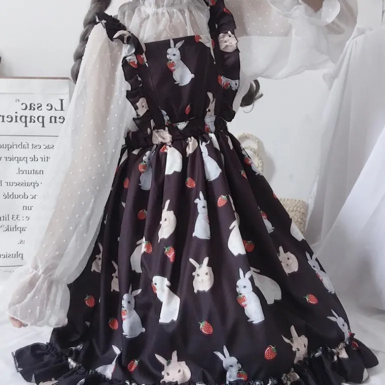 Little Bun Suspender Dress