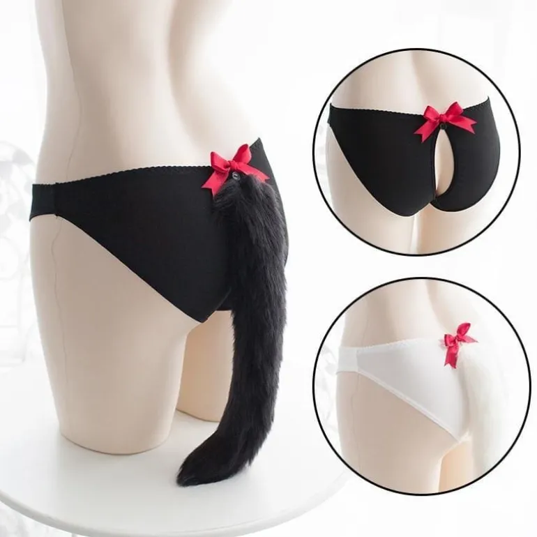 Long Kitten Tail Panties