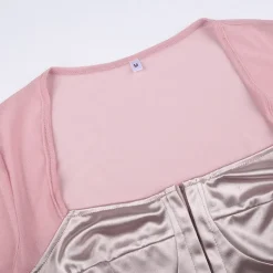 Long Sleeve Satin Bustier