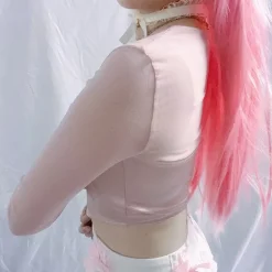 Long Sleeve Satin Bustier
