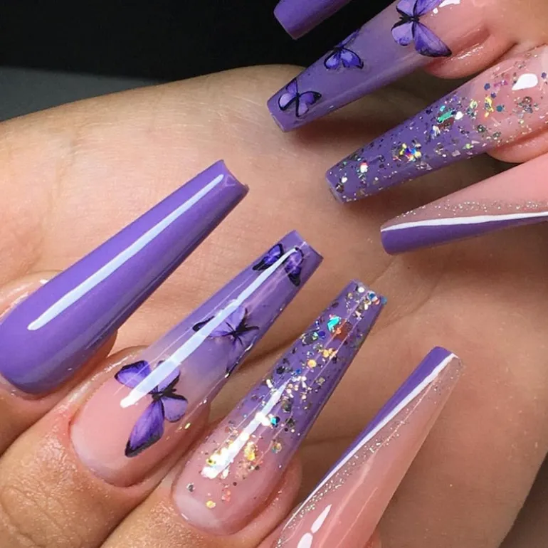 Long Square Press On Nails