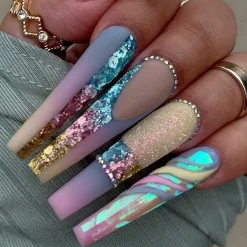 Long Square Press On Nails