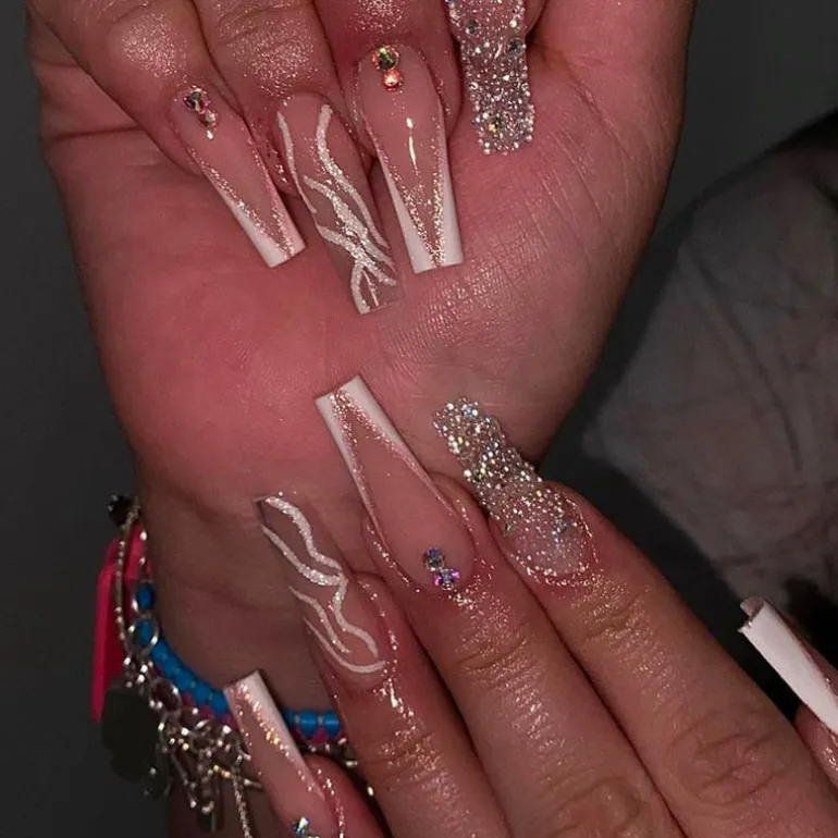 Long Square Press On Nails
