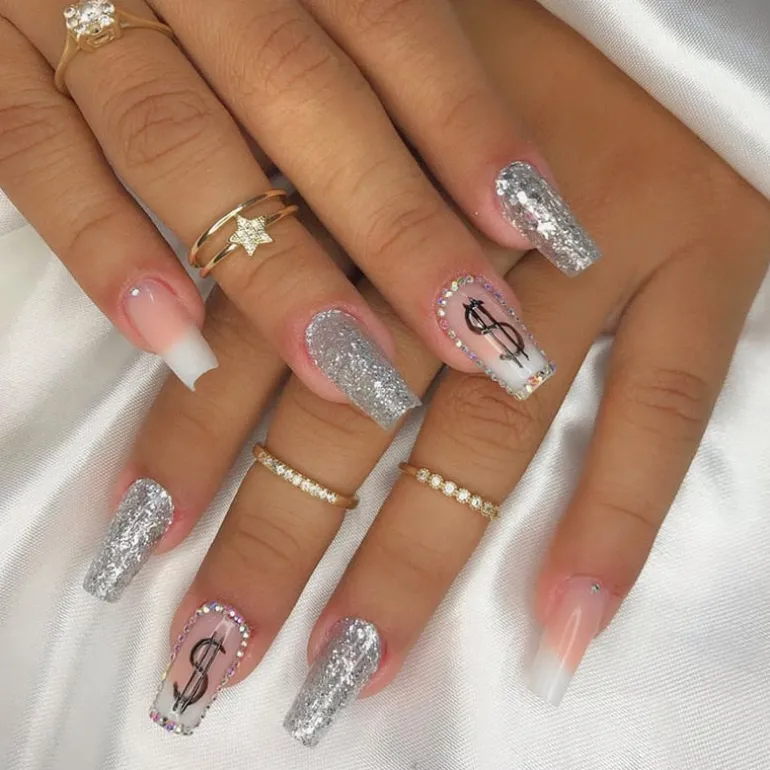 Long Square Press On Nails