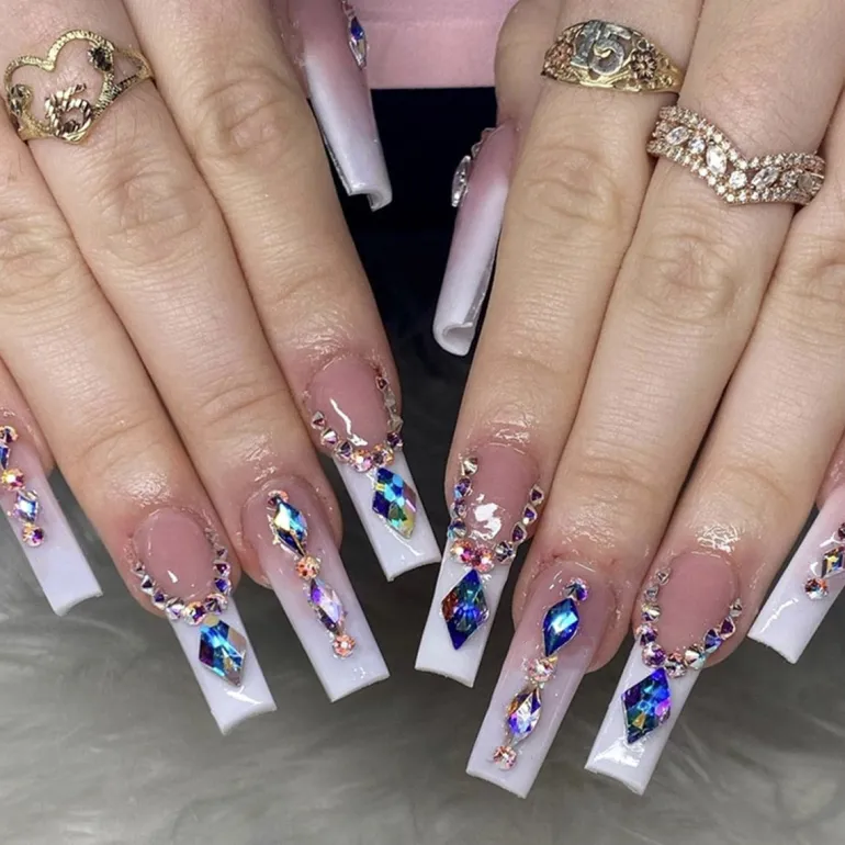 Long Square Press On Nails