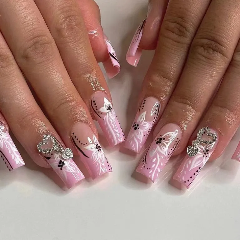 Long Square Press On Nails