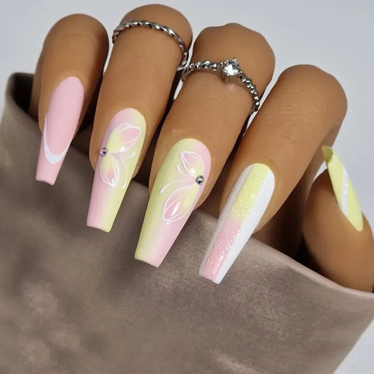 Long Square Press On Nails