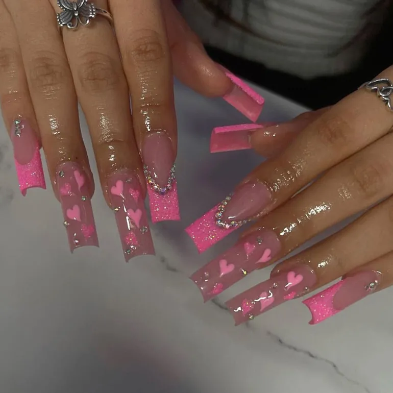 Long Square Press On Nails