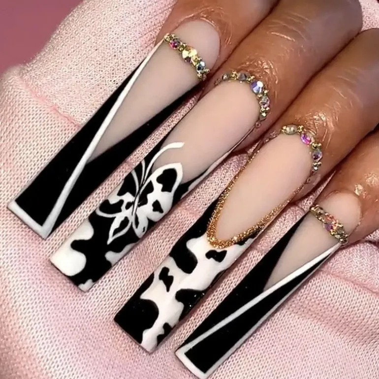 Long Square Press On Nails