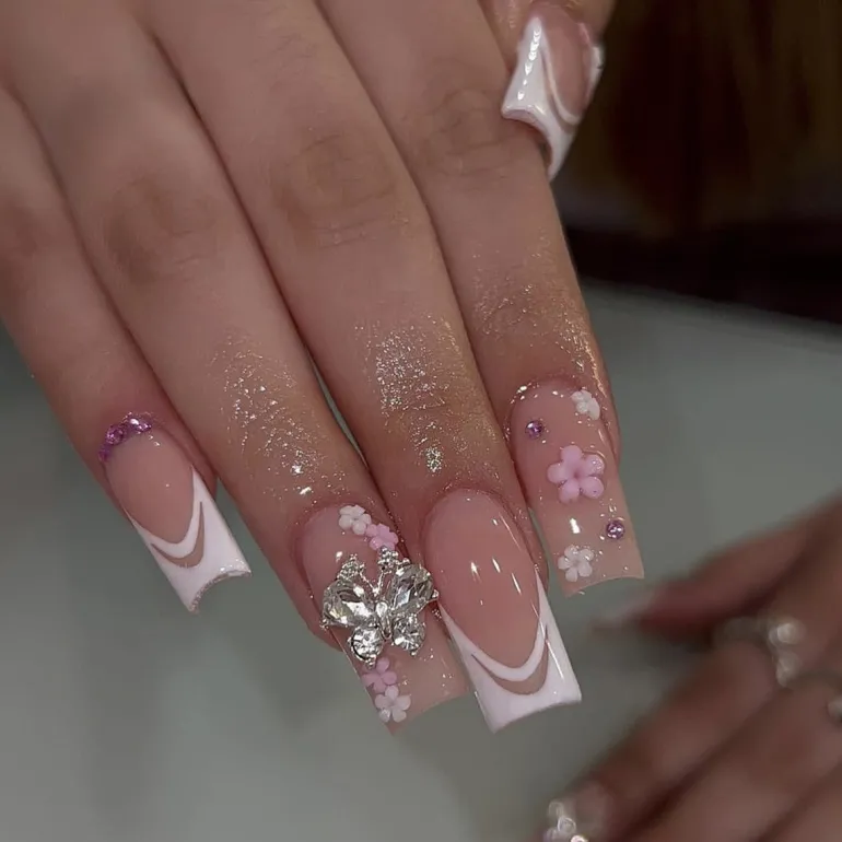 Long Square Press On Nails