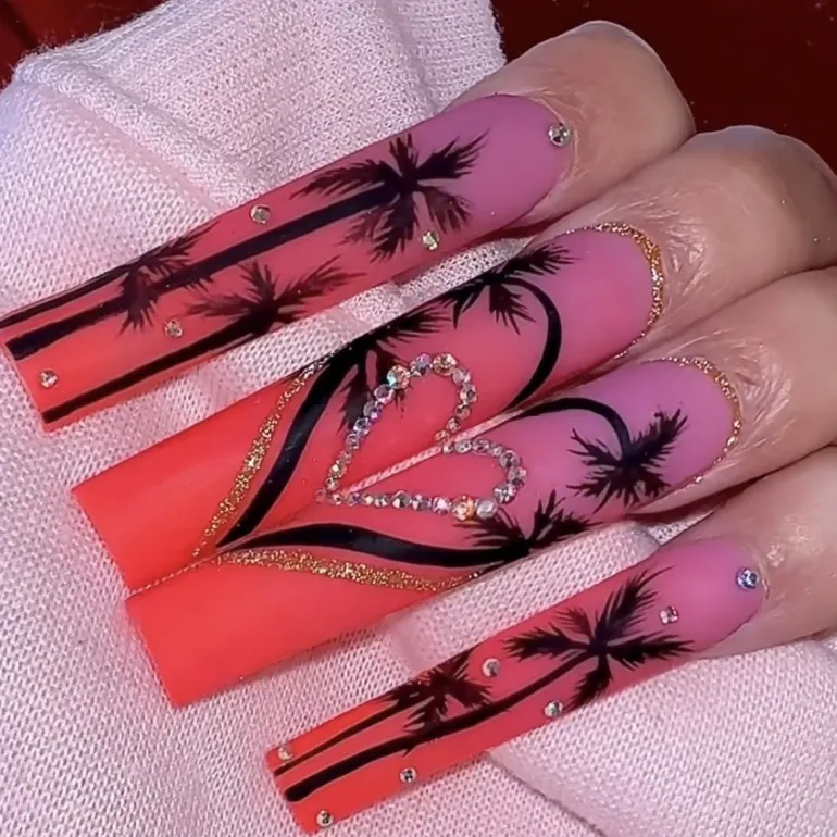 Long Square Press On Nails