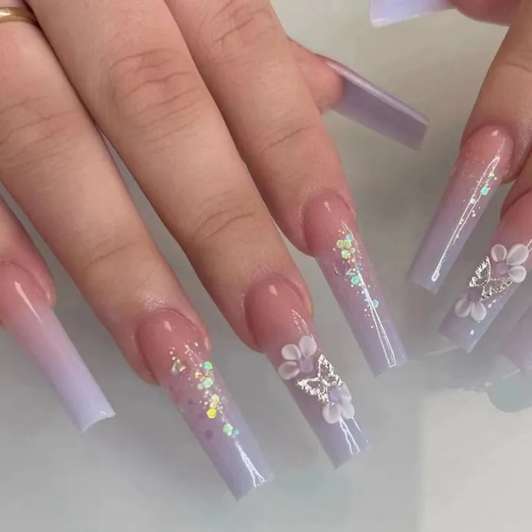 Long Square Press On Nails