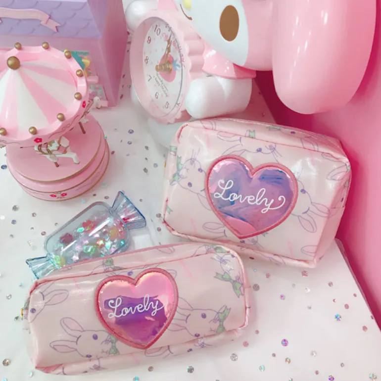 Lovely Pink Cosmetic Bag