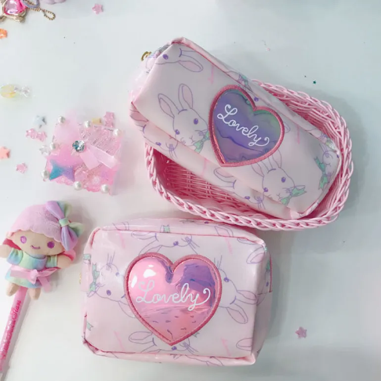 Lovely Pink Cosmetic Bag