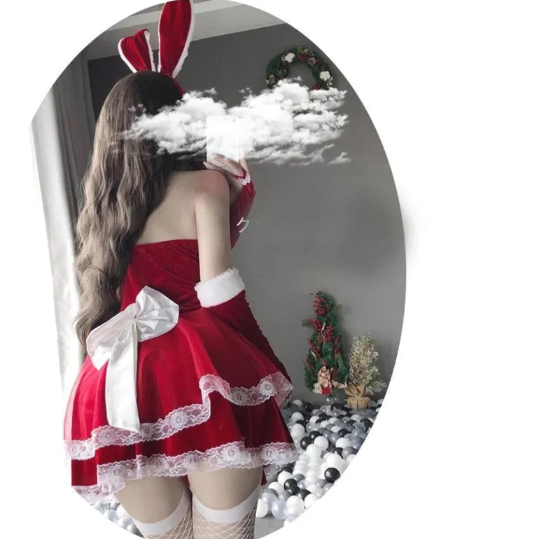 Luxury Santa Bunny Dress Set