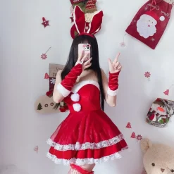 Luxury Santa Bunny Dress Set
