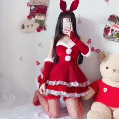 Luxury Santa Bunny Dress Set