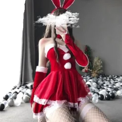 Luxury Santa Bunny Dress Set