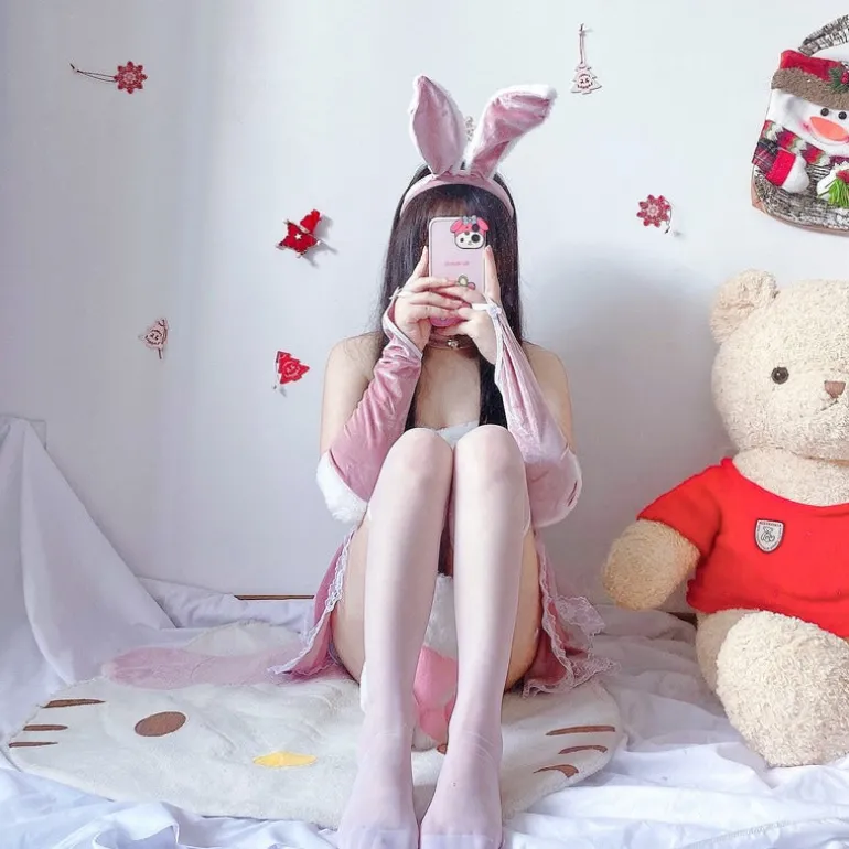 Luxury Santa Bunny Dress Set
