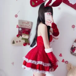 Luxury Santa Bunny Dress Set