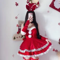 Luxury Santa Bunny Dress Set