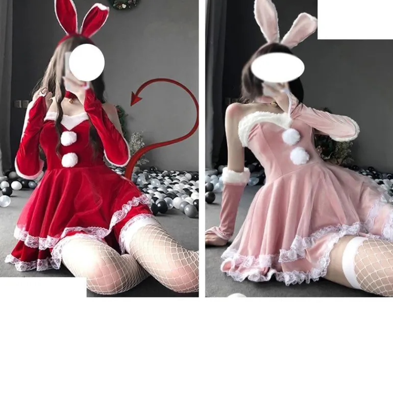 Luxury Santa Bunny Dress Set