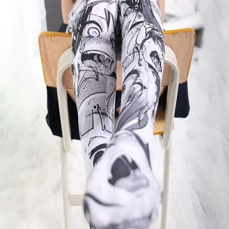 Manga Face Stockings
