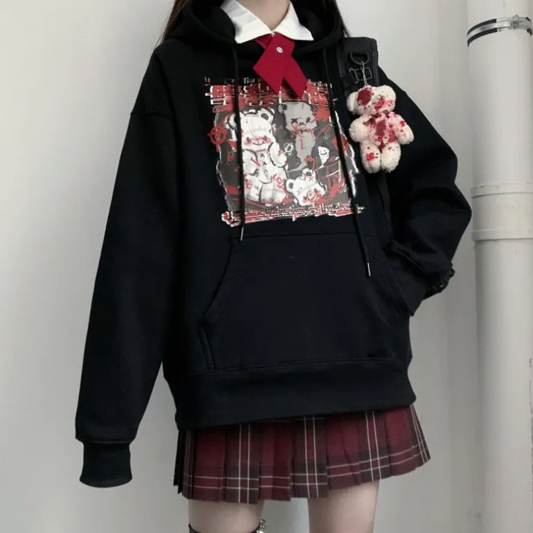 Menhera Bear Hoodie
