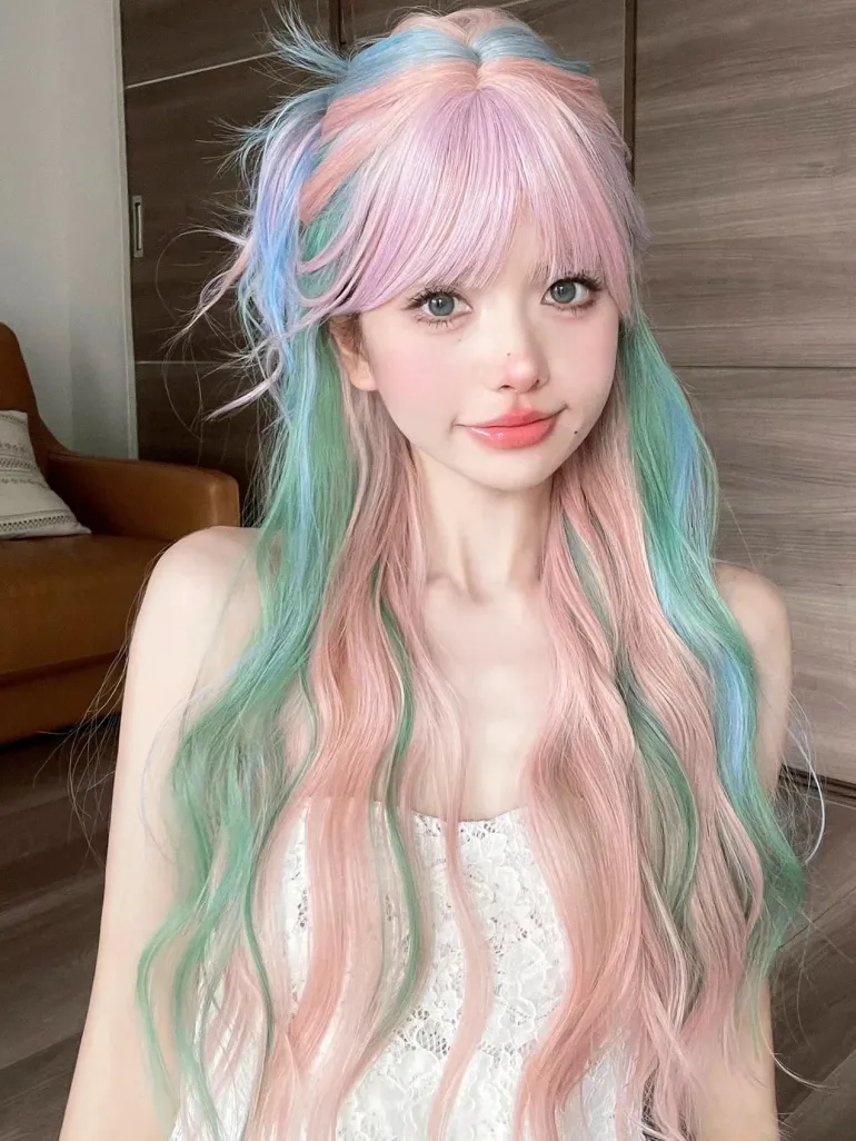 Mermaid Pastel Long Cosplay Wig