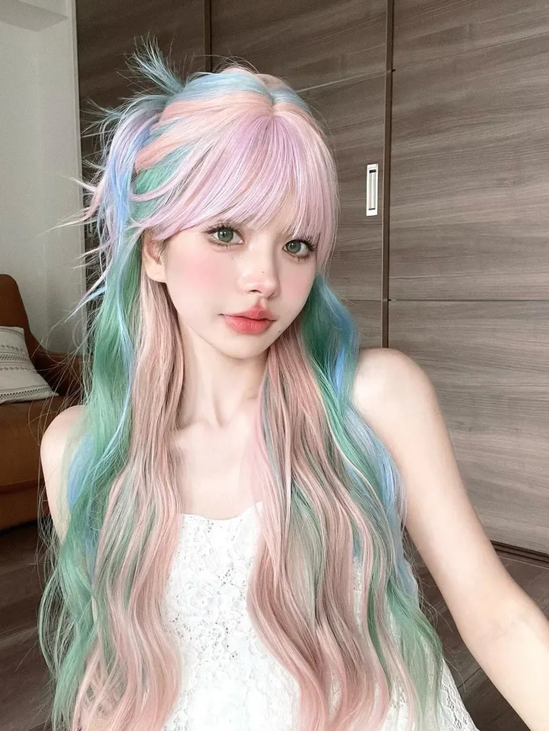 Mermaid Pastel Long Cosplay Wig